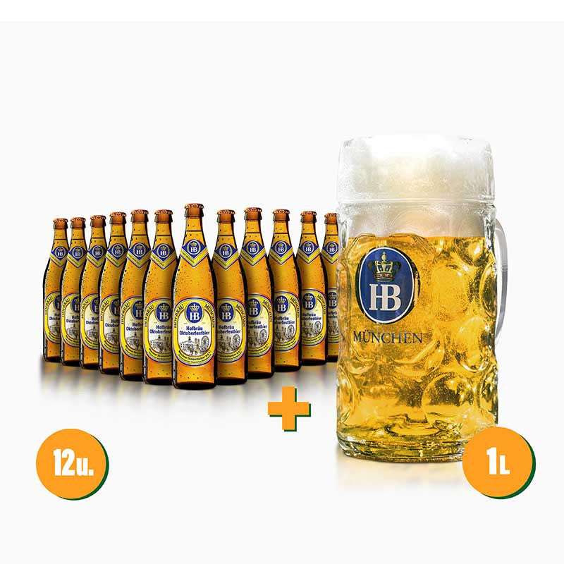Pack HB Oktoberfest 12 botellas + Jarra 1L de regalo