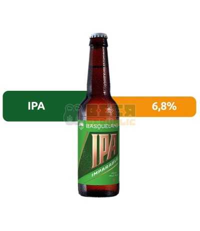 Basqueland Imparable IPA Botella 33cl, con un 6.8% de alcohol.