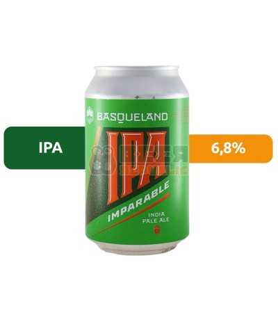 Basqueland Imparable IPA Lata 33cl, con un 6.8% de alcohol.