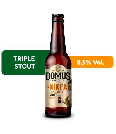 Domus Ninga de estilo Triple Stout con un 8,5% de alcohol.