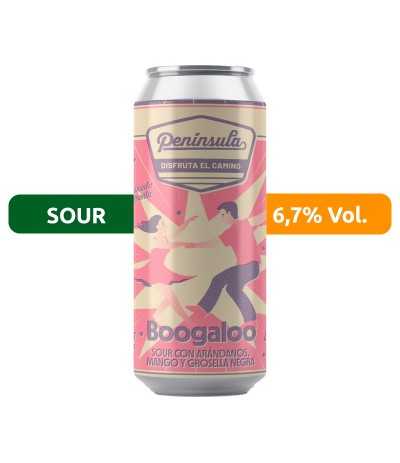 Cerveza Boogaloo, de la Cervecería Península. Estilo Sour con un 6,7% vol.