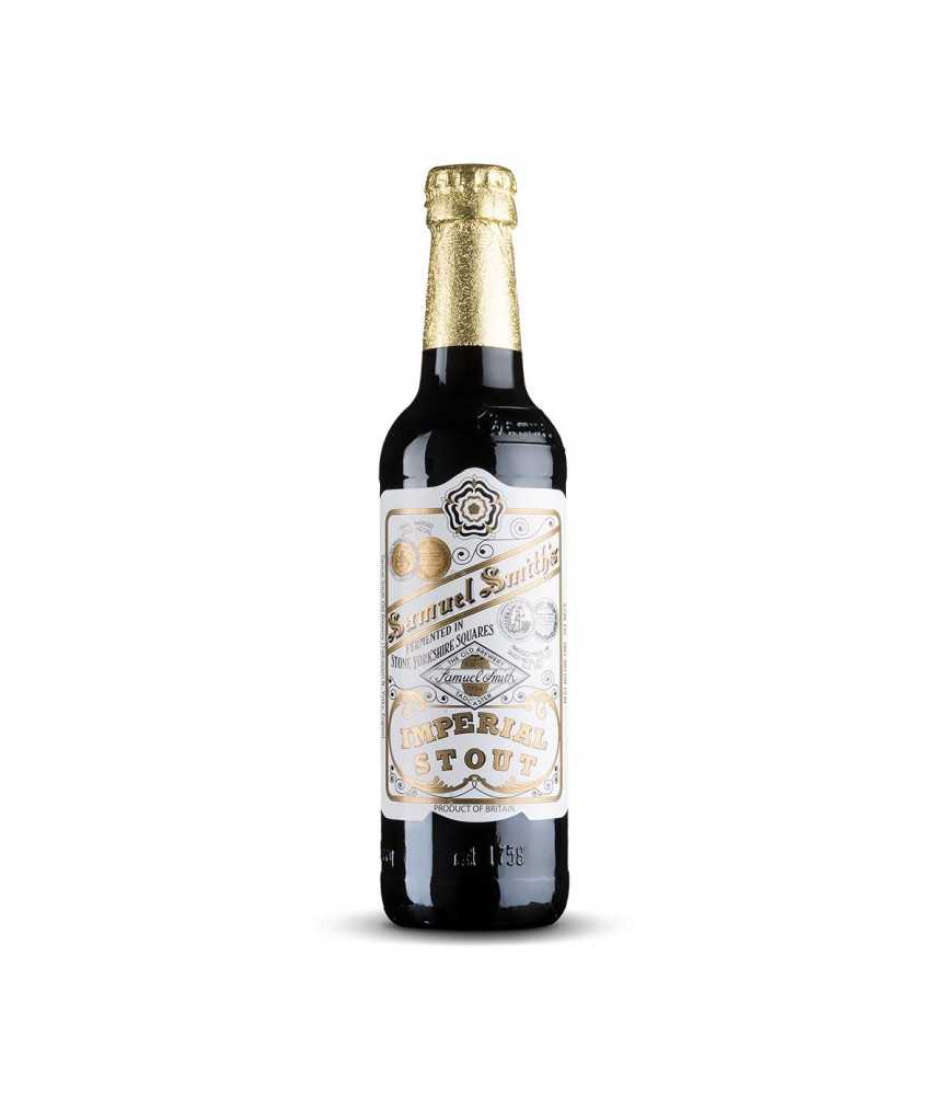 Cerveza Imperial Stout de Samuel Smith, de estilo Imperial Stout, con un 7% de alcohol.