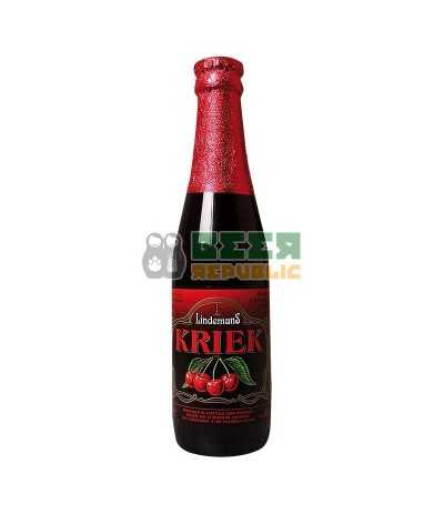 Cerveza Lindemans Kriek, de estilo Lambic Fruit y con un 3,5% de alcohol.