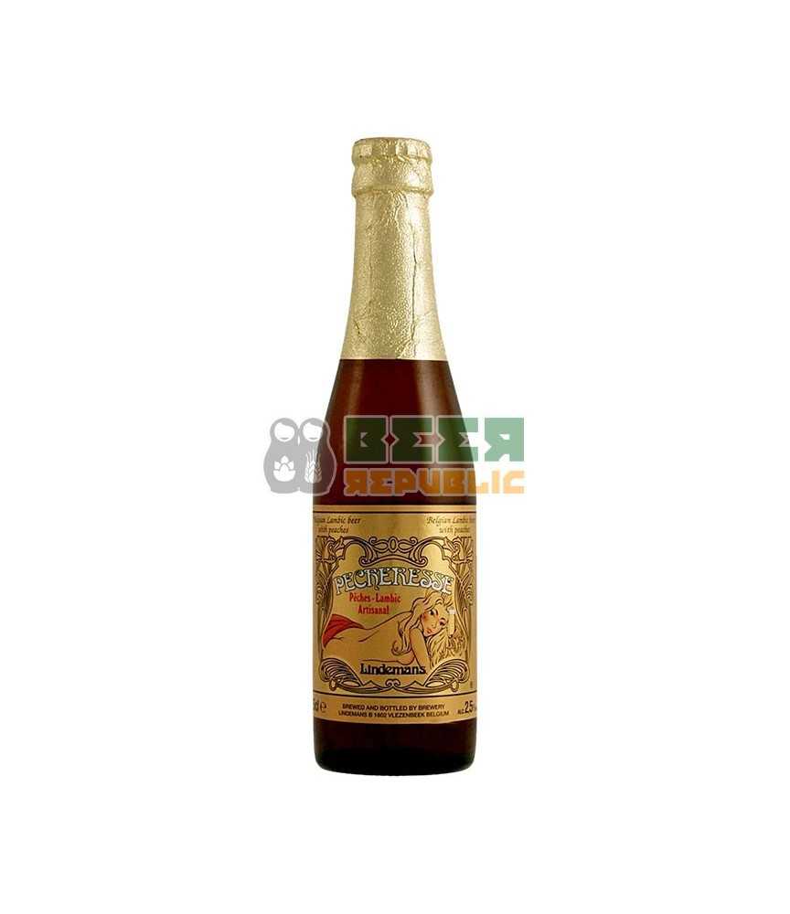 Lindemans Peche de estilo Lambic Fruit con un 2,5% de alcohol.