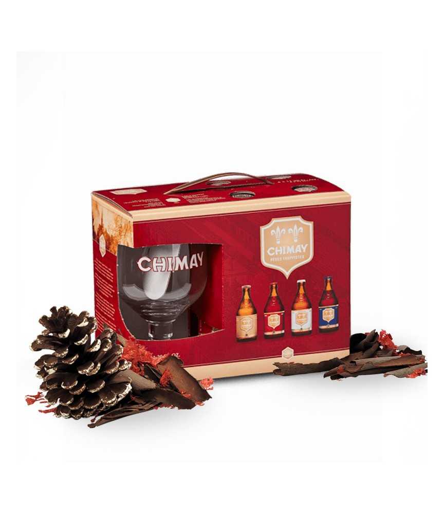 Pack Chimay Quadrilogie 33cl + copa Chimay