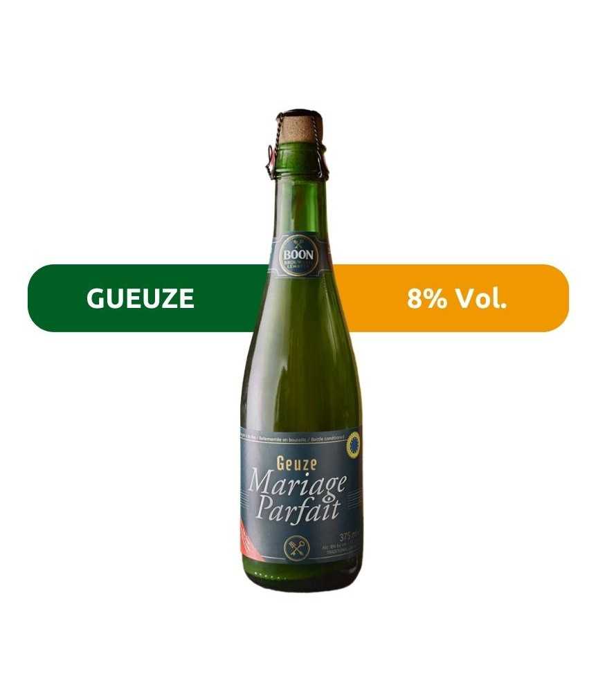 Cerveza Gueuze Mariage Parfait de Boon, de estilo Gueuze con un 8% Vol.