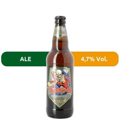Cerveza Trooper, de estilo Golden Ale con un 4,7% Vol.