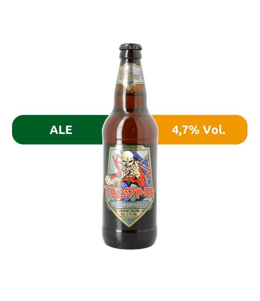 Cerveza Trooper, de estilo Golden Ale con un 4,7% Vol.