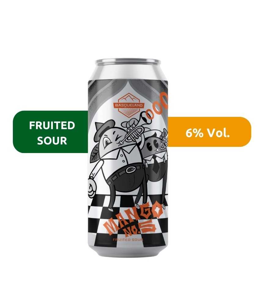 Mango nº 5 de Basqueland de estilo Fruit Sour con un 6% de alcohol.