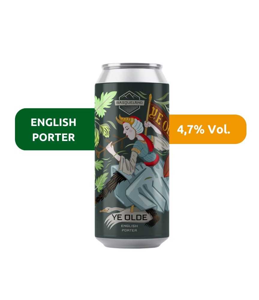Cerveza Ye Olde de Basqueland, de estilo English Porter y con un 4,7% d'alcohol.