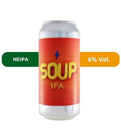 Cerveza Soup de Garage, de estilo New England IPA y con un 6% de alcohol.