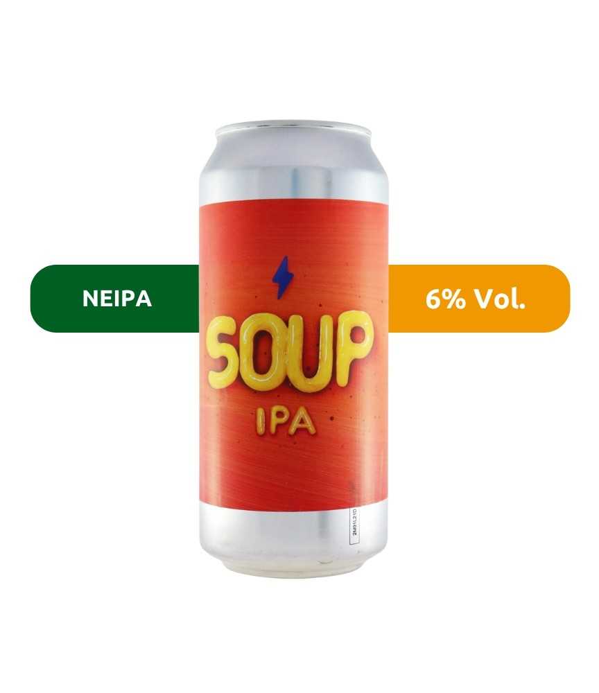 Cerveza Soup de Garage, de estilo New England IPA y con un 6% de alcohol.