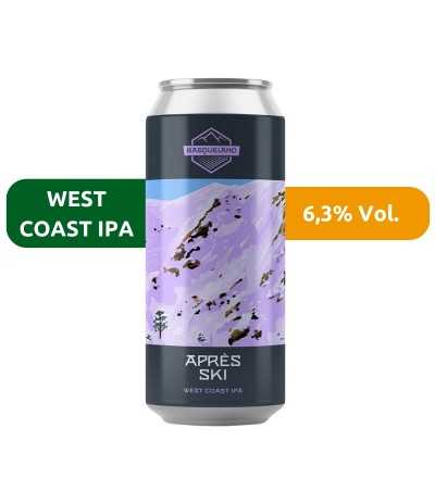 Cerveza Après Ski de Basqueland en colaboración con la marca de ropa Ternua. De estilo West Coast IPA y con un 6,3% de alcohol.