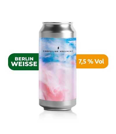 Cerveza Compelling Argument de Garage, de estilo Berlin Weisse, con un 7,5% de alcohol.