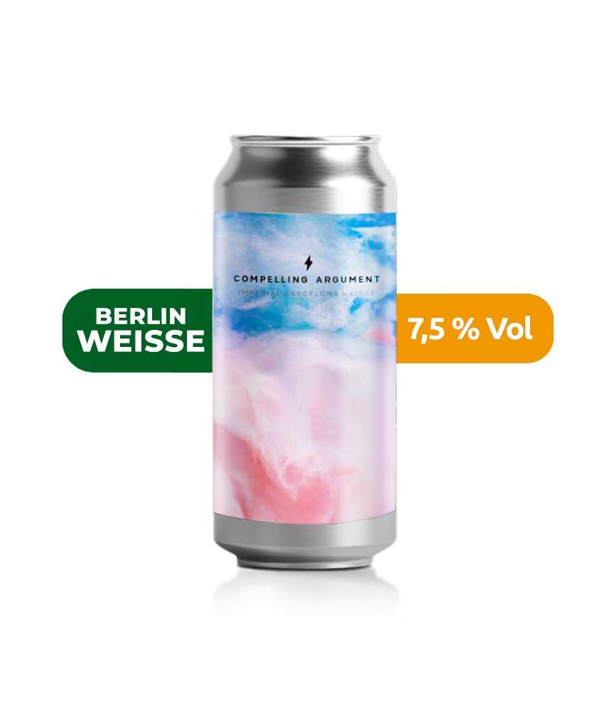Cerveza Compelling Argument de Garage, de estilo Berlin Weisse, con un 7,5% de alcohol.