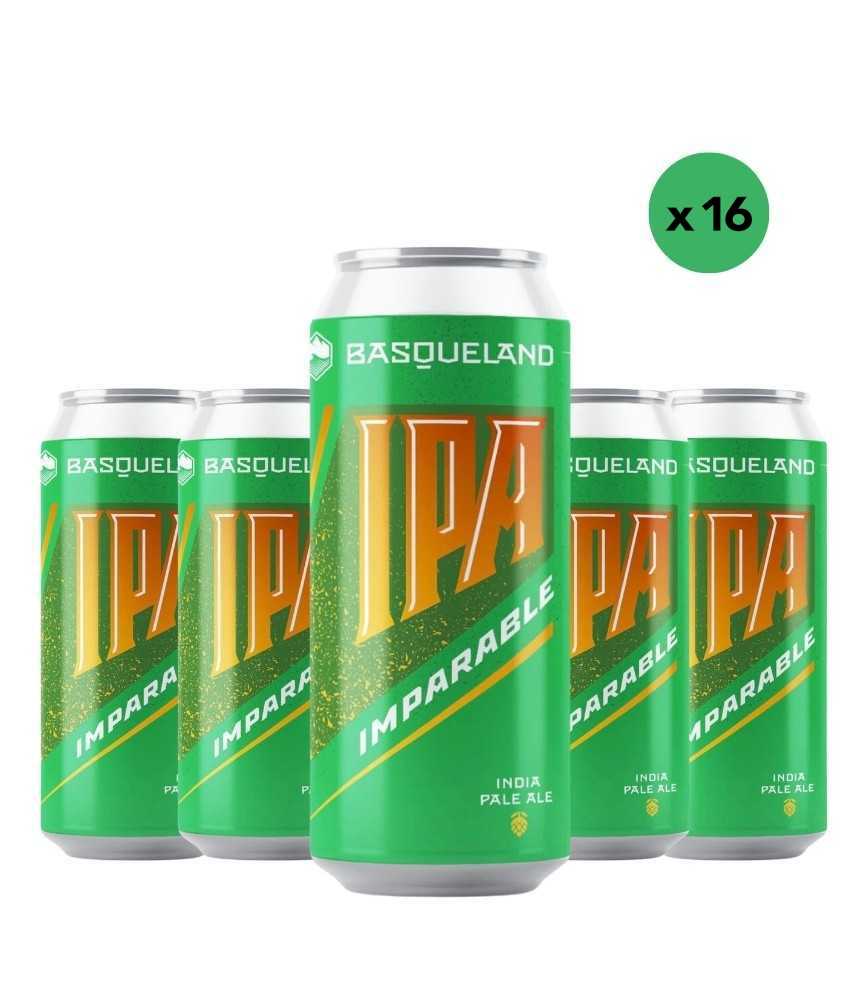 Basqueland Imparable Caja de 16x44cl en Lata, con un 6.8% de alcohol.