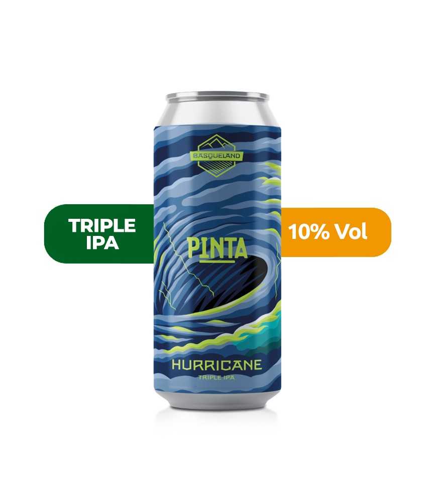 Cerveza Hurricane de Basqueland, estilo Triple IPA con 10% de alcohol