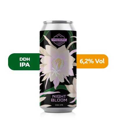 Cerveza Night Bloom de estilo DDH IPA con 6,2% de alcohol