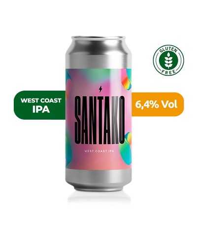 Cerveza Santako de Garage, estilo West Coast IPA con 6,4 % de alcohol