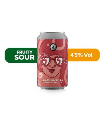 Cerveza Summer Crush de Espiga, de estilo Fruity Sour y con un 4,5% de alcohol.
