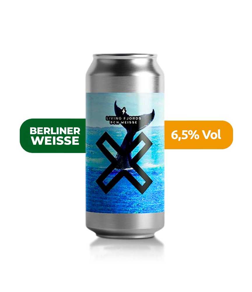 Cerveza Living Fjords de Garage de estilo Berliner Weisse y con un 6,5% de alcohol.