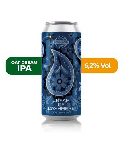 Cerveza Cream of Cashmire de Espiga, de estilo IPA y con un 6,2% de alcohol.