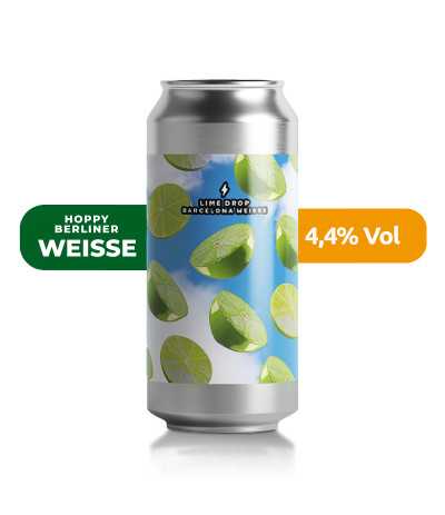 Cerveza Lime Drop de Garage, de estilo Berliner Weisse y con un 4,4% de alcohol.