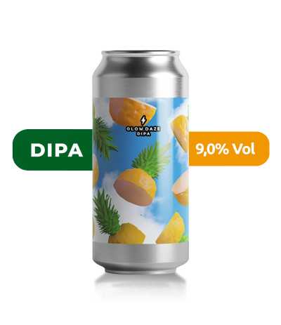 Cerveza Glow Daze de Garage, de estilo doble IPA y con un 9% de alcohol.