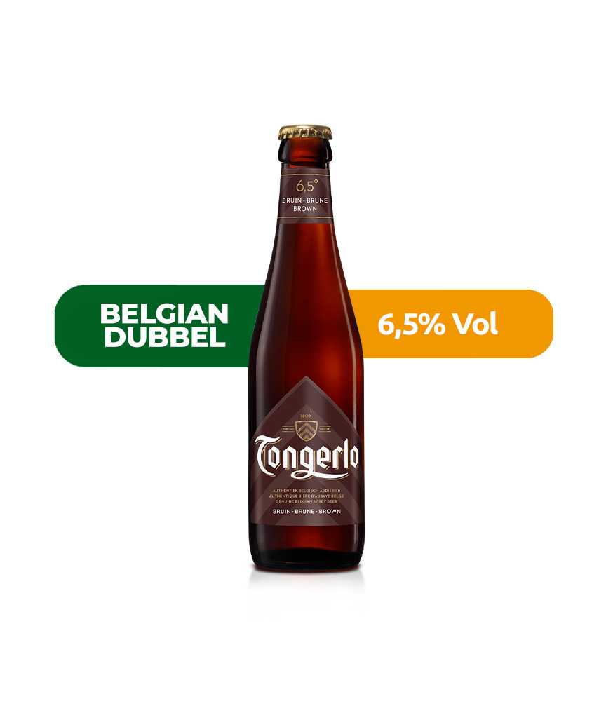 Cerveza Tongerlo Brown de Haacht, de estilo Belgian Dubbel y con un 6,5% de alcohol.