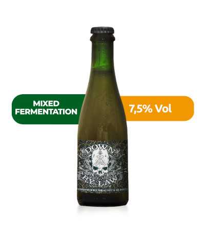 Down by Law de La Calavera de fermentación mixta con un 7,5% de alcohol.