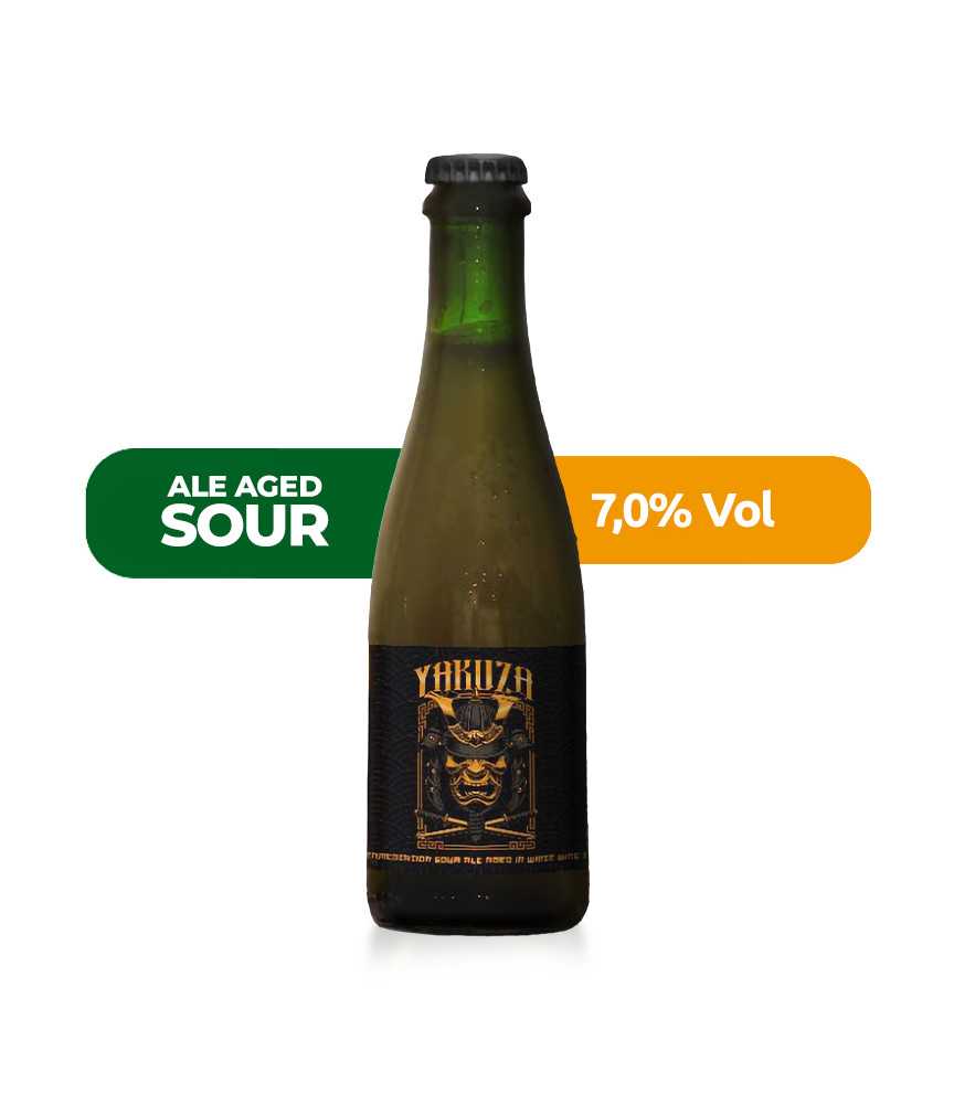 Yakuza de La Calavera de estilo Sour Ale con un 7% de alcohol.