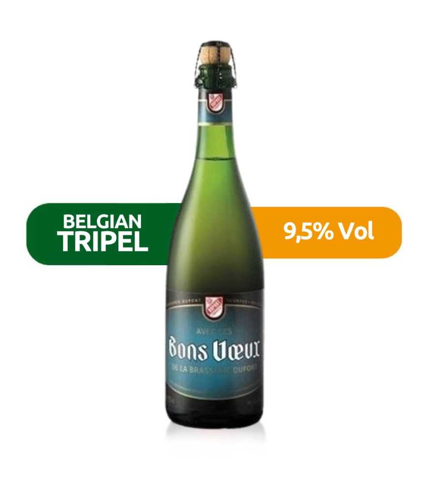 Avec Les Bons Voeux de Dupont de estilo Belgian Tripel con un 9,5% de alcohol.