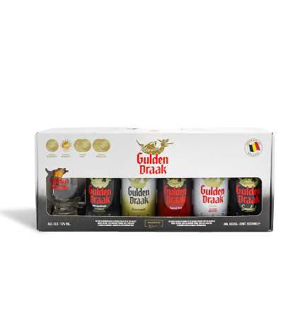 Pack Gulden Draak 5 botellas 33cl más 1 vaso huevo de dragón