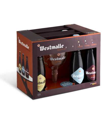 Pack Cerveza Westmalle 6 botellas + Copa 33cl