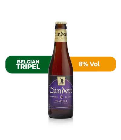 Zundert 8 de estilo Belgian Tripel con un 8% de alcohol.