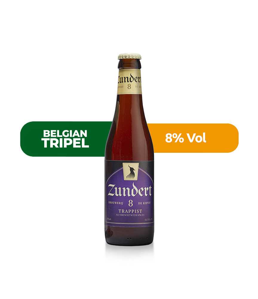 Zundert 8 de estilo Belgian Tripel con un 8% de alcohol.