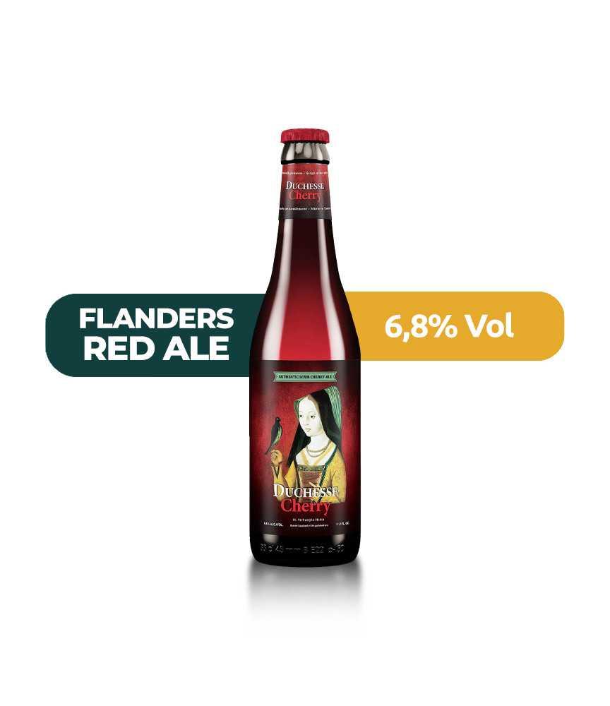 Duchesse Bourgogne Cherry de estilo Sour Cherry Ale con un 6,8% de alcohol.