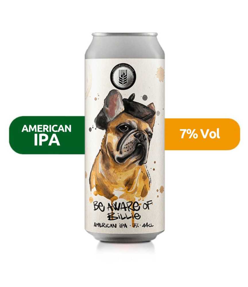 Be Aware of Billie de Espiga de estilo DIPA con un 8,2% de alcohol.