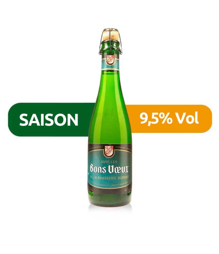 Avec Les Bons Voeux de Dupont 37,5 de estilo Belgian Tripel con un 9,5% de alcohol.