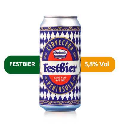 Festbier de Península de estilo Festbier con un 5,9% de alcohol.