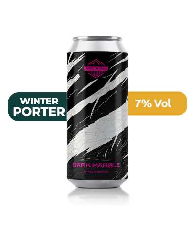 Dark Marble de Basqueland de estilo Winter Porter con un 7% de alcohol.