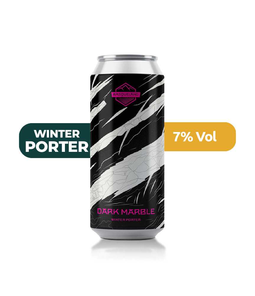 Dark Marble de Basqueland de estilo Winter Porter con un 7% de alcohol.