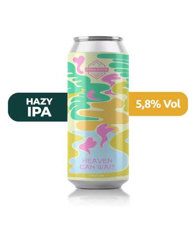 Heaven Can Wait de Basqueland de estilo Hazy IPA con un 5,8% de alcohol.