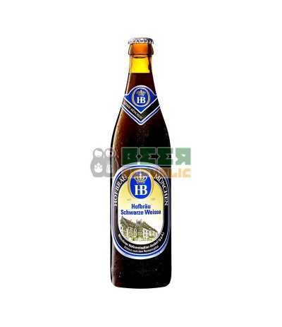 Hofbräu München Schwarze Weisse con un 5,1% de alcohol.