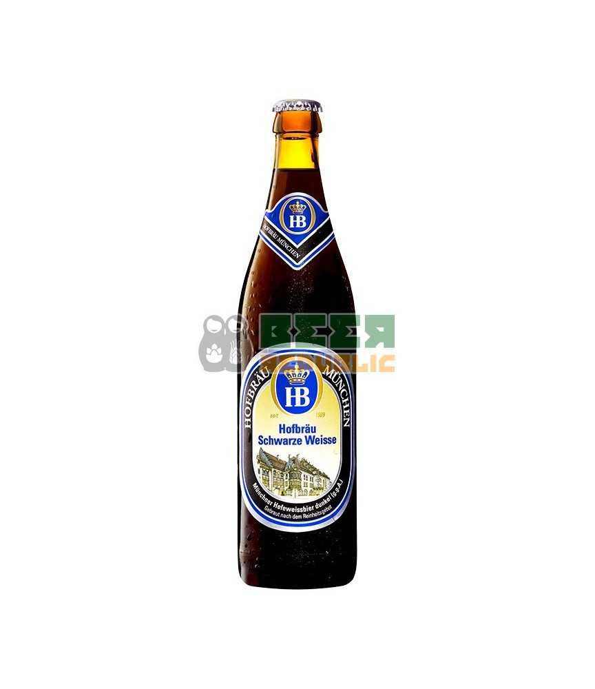 Hofbräu München Schwarze Weisse con un 5,1% de alcohol.