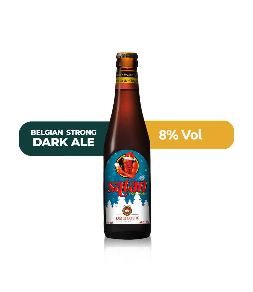 Satan Pere Noel 33cl de estilo Belgian Strong Ale con un 7% de alcohol.