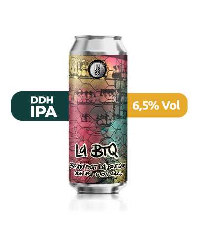 La BTQ de Espiga de estilo DDH IPA con un 6,5% de alcohol.