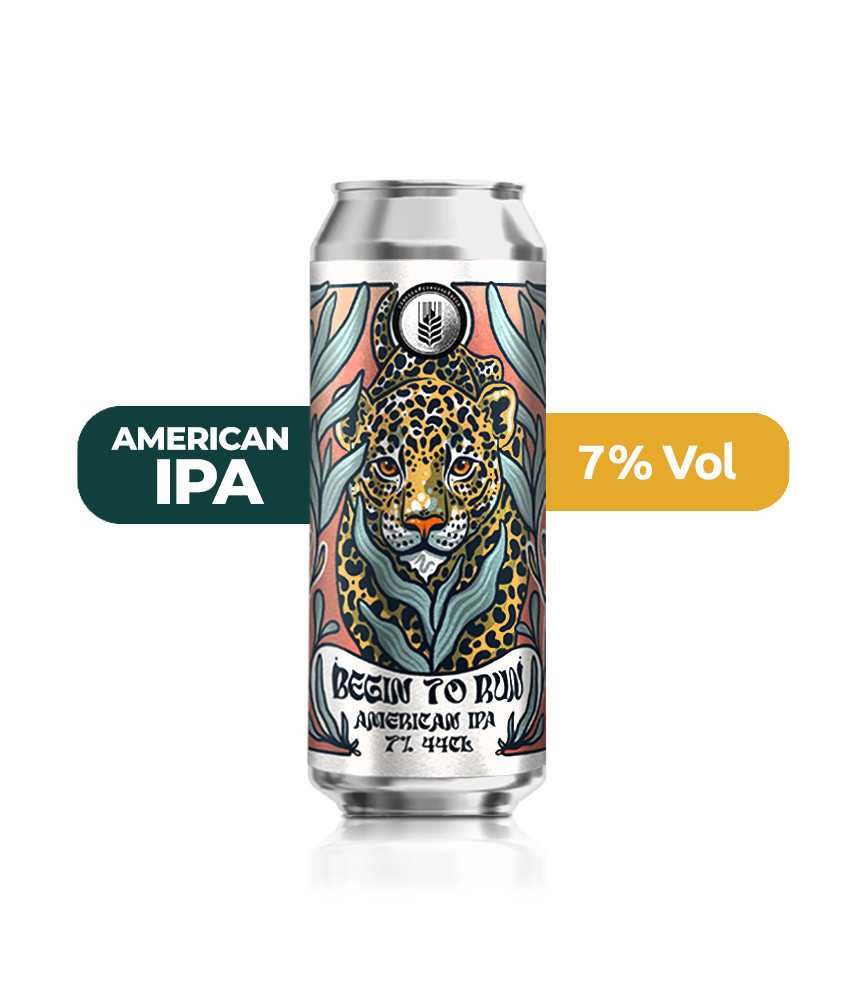 Begin To Run de Espiga de estilo American IPA con un 7% de alcohol.