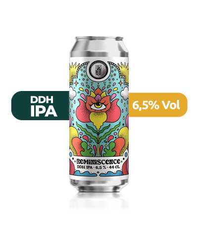 Reminiscence de Espiga de estilo DDH IPA con un 6,5% de alcohol.