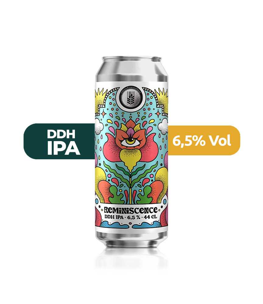 Reminiscence de Espiga de estilo DDH IPA con un 6,5% de alcohol.